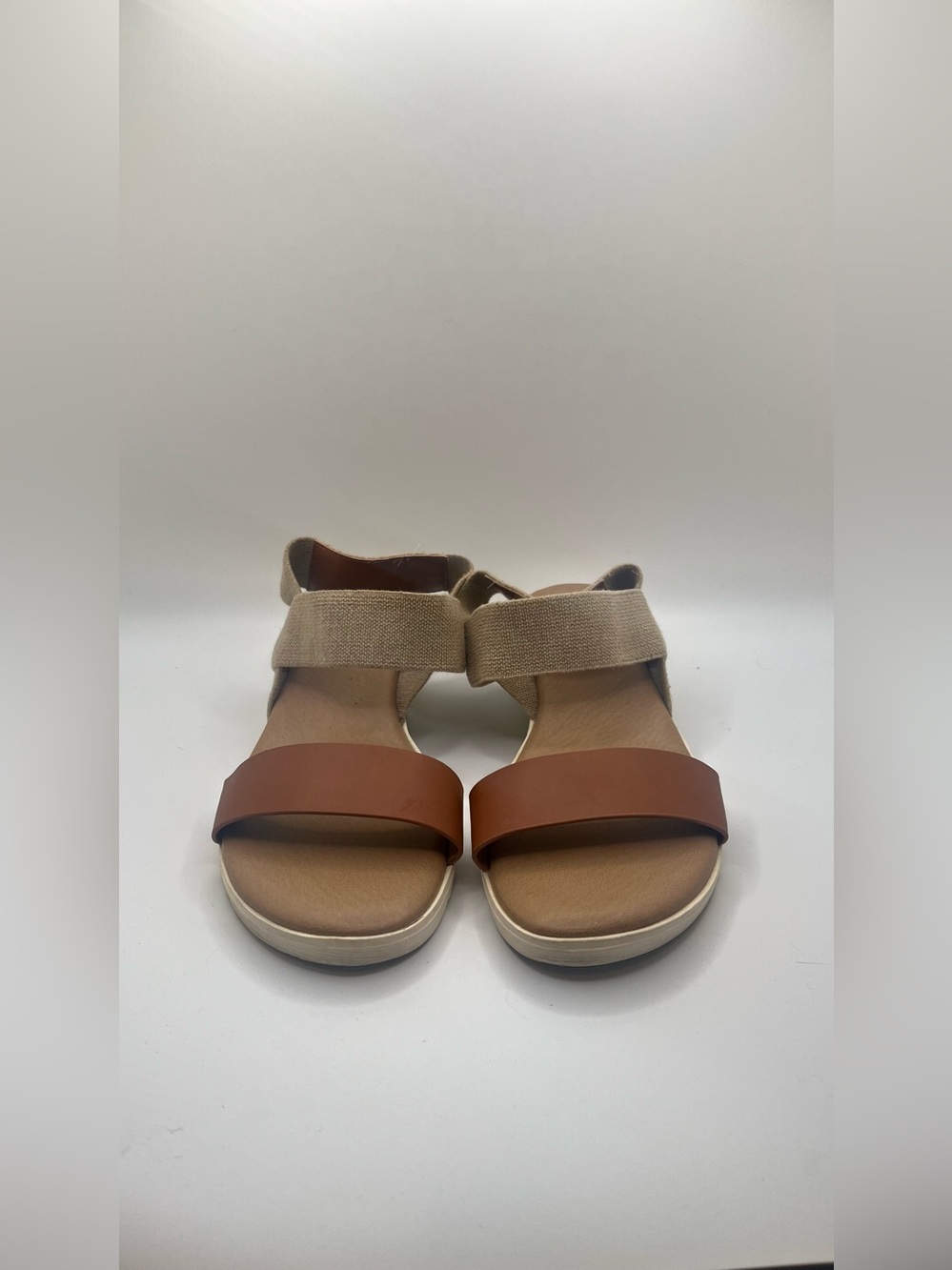 Kensie Women’s EVERLEE STRETCH Tan Brown Strap Casual Sandals Size 8.5 M - Picture 6 of 10